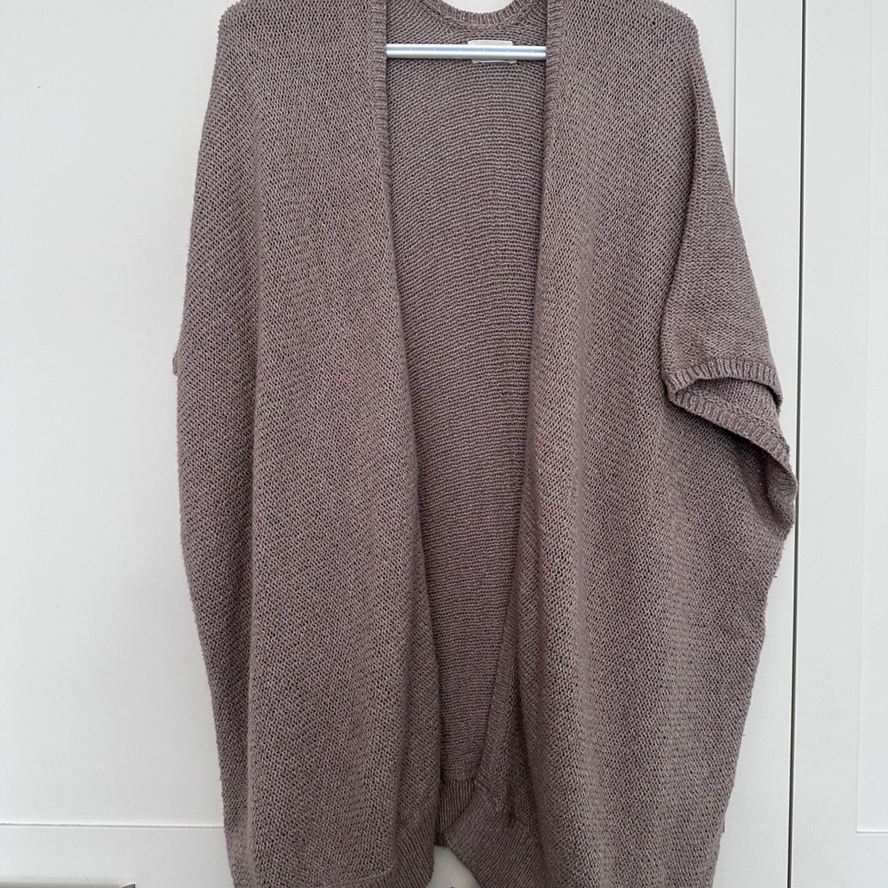 Aritzia/Community Cozy Beige Women's Open Cardigan